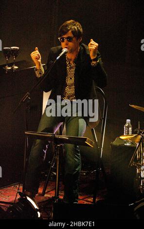 Ryan Adams and his band perform and are filmed by the BBC at St Lukes Church, Old Street, London. (TX: 3rd August 2007 on BBC Four) Stock Photo