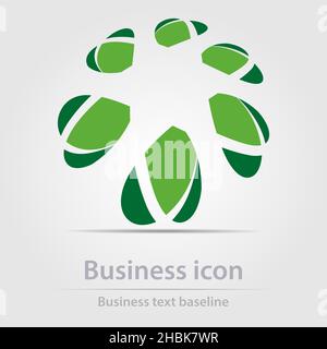 Originally designed color abstract vector business icon for creative design tasks Stock Vector