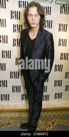 Ville Valo of Him attending the BMI Awards at the Dorchester Hotel, London. Stock Photo