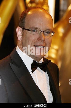 Prince Albert of Monaco arrives at the World Music Awards at the Sporting Club Monte Carlo. Stock Photo