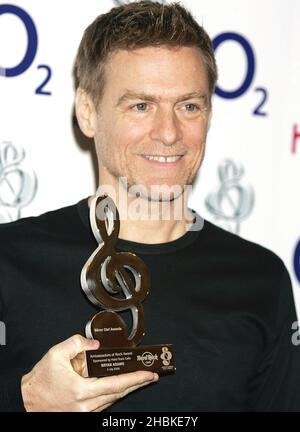 Bryan Adams at the O2 Silver Clef Awards at the Hilton Hotel, central ...