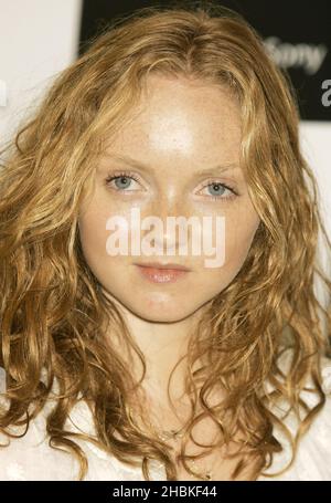 EMBARGOED UNTIL 0001 THURSDAY SEPTEMBER 4, 2008. Lily Cole launches New