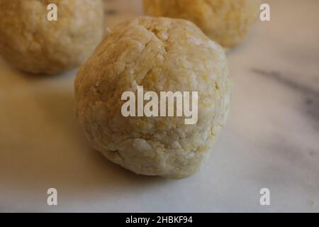 A Ball of Kifli Cookie Dough Stock Photo