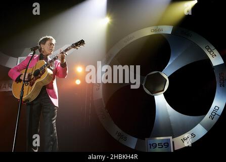 Sir Cliff Richard performing live in concert at Wembley Arena, north London. Stock Photo