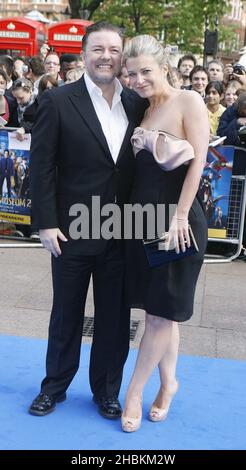 Ricky Gervais arrives The World Premiere of Night at the Museum 2 at the Empire Cinema,Leicester Square in London Stock Photo