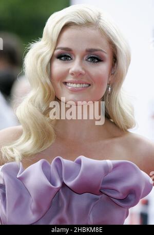 Katherine Jenkins arrives at the Classical Brit Awards at the Royal Albert Hall in London Stock Photo