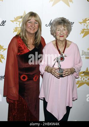 Jon Bonham's sister and mother at the Classic Rock Roll of Honour Awards 2009 held at the Park Lane Hotel in London. Stock Photo