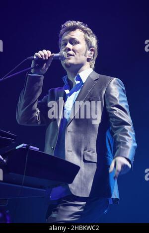 Magne Furuholmen of A-HA performs at the 02 Arena in London. Stock Photo