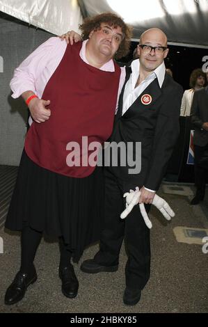 Stephen Benham Actor Steve Benham (in character as Heather from Eastenders) arrives at ...