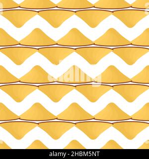Colored pattern asian conical hats, beautiful caps in white background. Caps pattern consisting of collection asian conical hats for wearing. Pattern Stock Vector