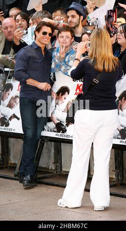 Tom Cruise at the London premiere of Knight and Day. London, UK. 7/22 ...