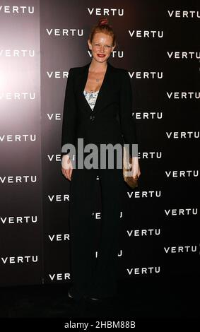 Olivia Inge attends the Samsung Vertu Mobile Phone Launch at Lancaster House,London Stock Photo