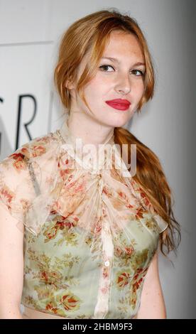 Josephine de la Baume attending the private view of Dior Illustrated: Rene Gruau's Line of Beauty at Somerset House in Central London. Stock Photo