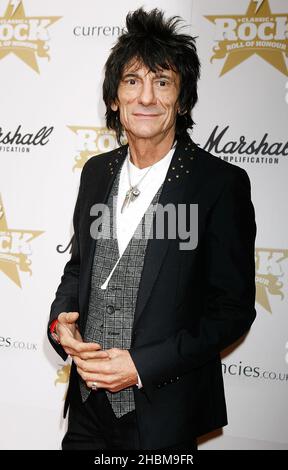 Ronnie Wood arriving for the Marshall Classic Rock Roll of Honour, at The Roundhouse in north London. Stock Photo