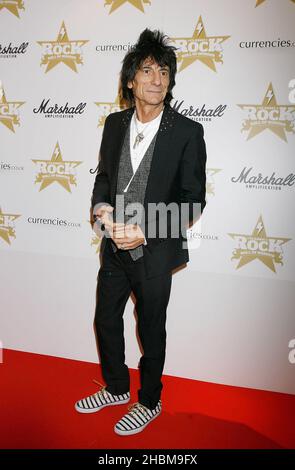 Ronnie Wood arriving for the Marshall Classic Rock Roll of Honour, at The Roundhouse in north London. Stock Photo