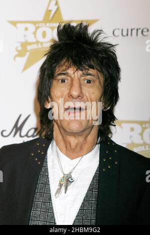 Ronnie Wood arriving for the Marshall Classic Rock Roll of Honour, at The Roundhouse in north London. Stock Photo