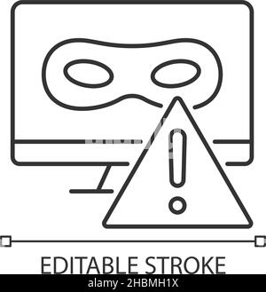 Rootkit linear icon Stock Vector