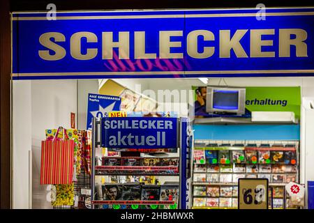 Shop window of Schlecker drugstore in Grevenbroich, Germany Stock Photo