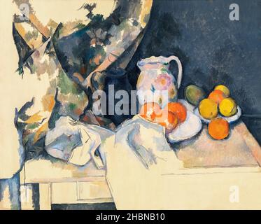 Still life, pitcher and fruit, 1894 by Paul Cézanne