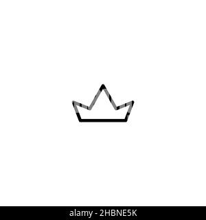 Origami boat icon. Simple style sea travel big sale poster background symbol. Ship sea travel logo design element. Origami ship t-shirt printing. Stock Vector