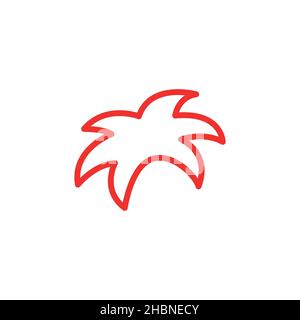Sea star icon. Simple style sea travel big sale poster background symbol. Sea travel logo design element. Sea star t-shirt printing. Stock Vector