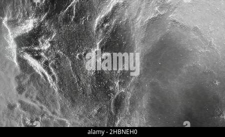 Abstract polygonal space with low polygons. Background with connecting dots and lines. Black on white fantasy abstract technology and engineering moti Stock Photo