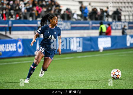 Ashley Elizabeth Lawrence of PSG during the UEFA Women's Champions League, Group B football match between Paris Saint-Germain and Breidablik UBK on December 16, 2021 at Jean Bouin stadium in Paris, France - Photo Victor Joly / DPPI Stock Photo