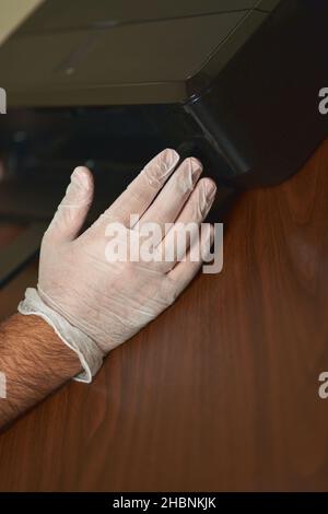 Printer technician Stock Photo