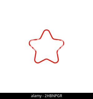 Loyalty star line icon. Bonus points. Discount program symbol. Quality design element. Linear style loyalty star icon. Editable stroke. Vector Stock Vector