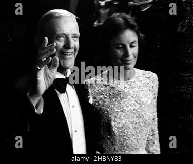 Fred Astaire And Wife Robyn Smith. March 7, 1985. Credit: Ralph 