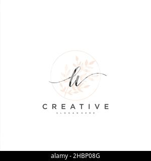 Initial LV handwriting logo with circle template vector Stock Vector Image  & Art - Alamy