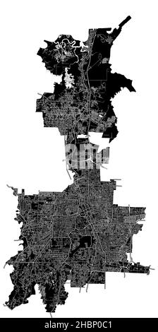 Vector map of Medan, Indonesia. Urban city road map poster illustration ...