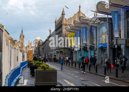 ABERDEEN, SCOTLAND - 15 DECEMBER 2021: This is a scene within the City of Aberdeen, Scotland on 15 December 2021. Stock Photo