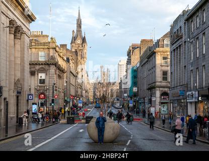 ABERDEEN, SCOTLAND - 15 DECEMBER 2021: This is a scene within the City of Aberdeen, Scotland on 15 December 2021. Stock Photo