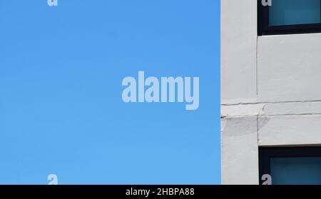 Apartment building showing wall building defects Stock Photo