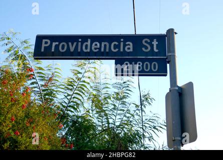 Woodland Hills, California, USA 19th December 2021 A general view of atmosphere of Meghan Markle, Meghan Duchess of Sussex, First Childhood Home at 21836  Providencia Street on December 19, 2021 in Woodland Hills, California, USA. Photo by Barry King/Alamy Stock Photo Stock Photo