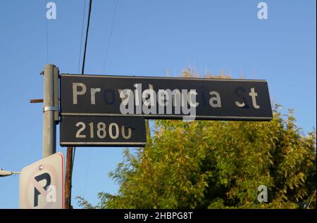 Woodland Hills, California, USA 19th December 2021 A general view of atmosphere of Meghan Markle, Meghan Duchess of Sussex, First Childhood Home at 21836  Providencia Street on December 19, 2021 in Woodland Hills, California, USA. Photo by Barry King/Alamy Stock Photo Stock Photo