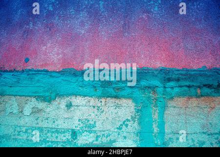 Abstract colorful grunge concrete wall background. Gradient color Stock Photo