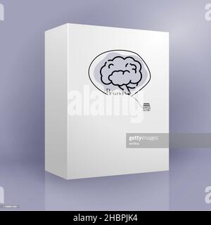 Brand name, logo design, packaging box, free design Stock Vector
