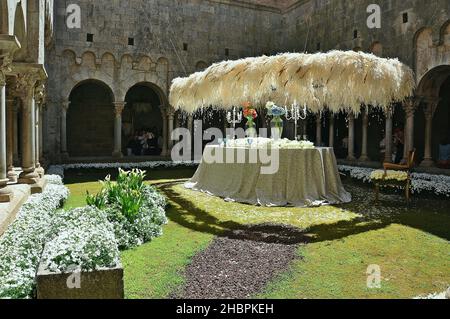 Monastery of San Pedro de Galligans in Gerona, Catalonia, Spain Stock Photo