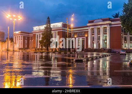 Parliament of the Republic of Tajikistan in Dushanbe, capital of Tajikistan Stock Photo