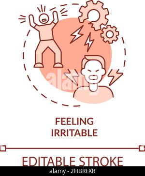 Panic disorder terracotta concept icon Stock Vector Image & Art - Alamy