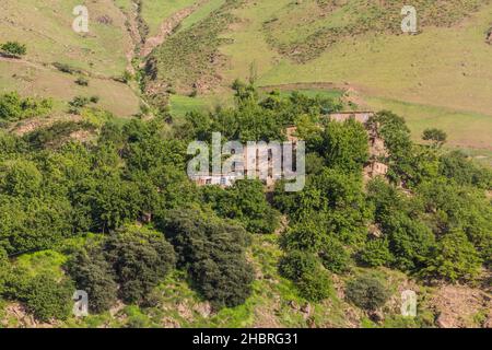 Small village in Badakhshan Province of Afghanistan Stock Photo