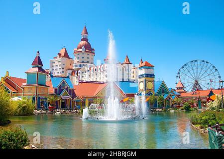 Sochi, Russia - June 1 , 2021: Sochi theme park on the territory of Sirius  Stock Photo