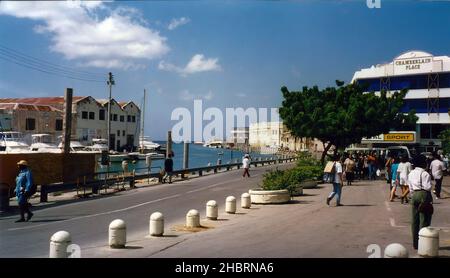 The wharf in Bridgetown, Barbados in 1998 Stock Photo