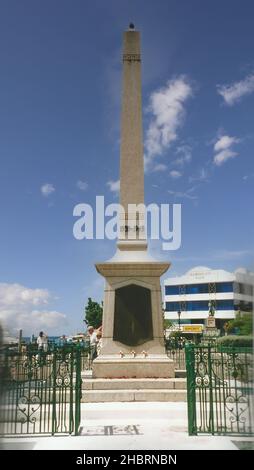 The war memorial on National Heroes Square in Bridgetown, Barbados Stock Photo