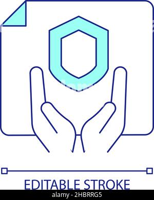 General insurance claim RGB color icon Stock Vector