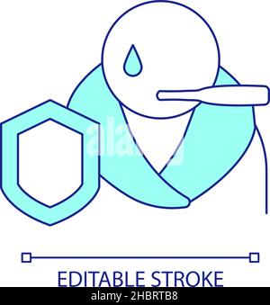 Health insurance for patient RGB color icon Stock Vector