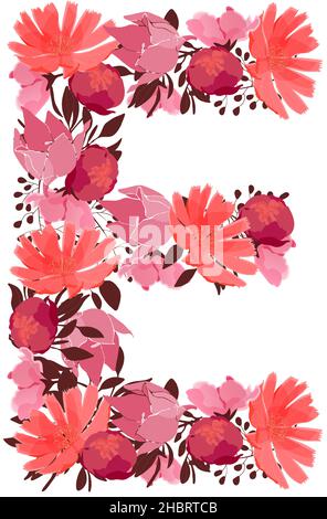 Floral Alphabet monogram letter M. Monogram initials for wedding  invitations, greeting cards, logos, posters, and other design 7780174  Vector Art at Vecteezy