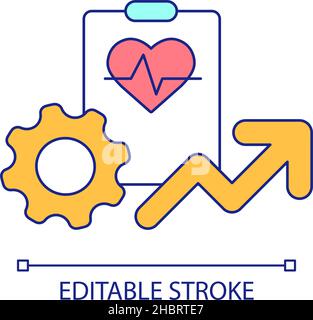 Healthcare improvement RGB color icon Stock Vector